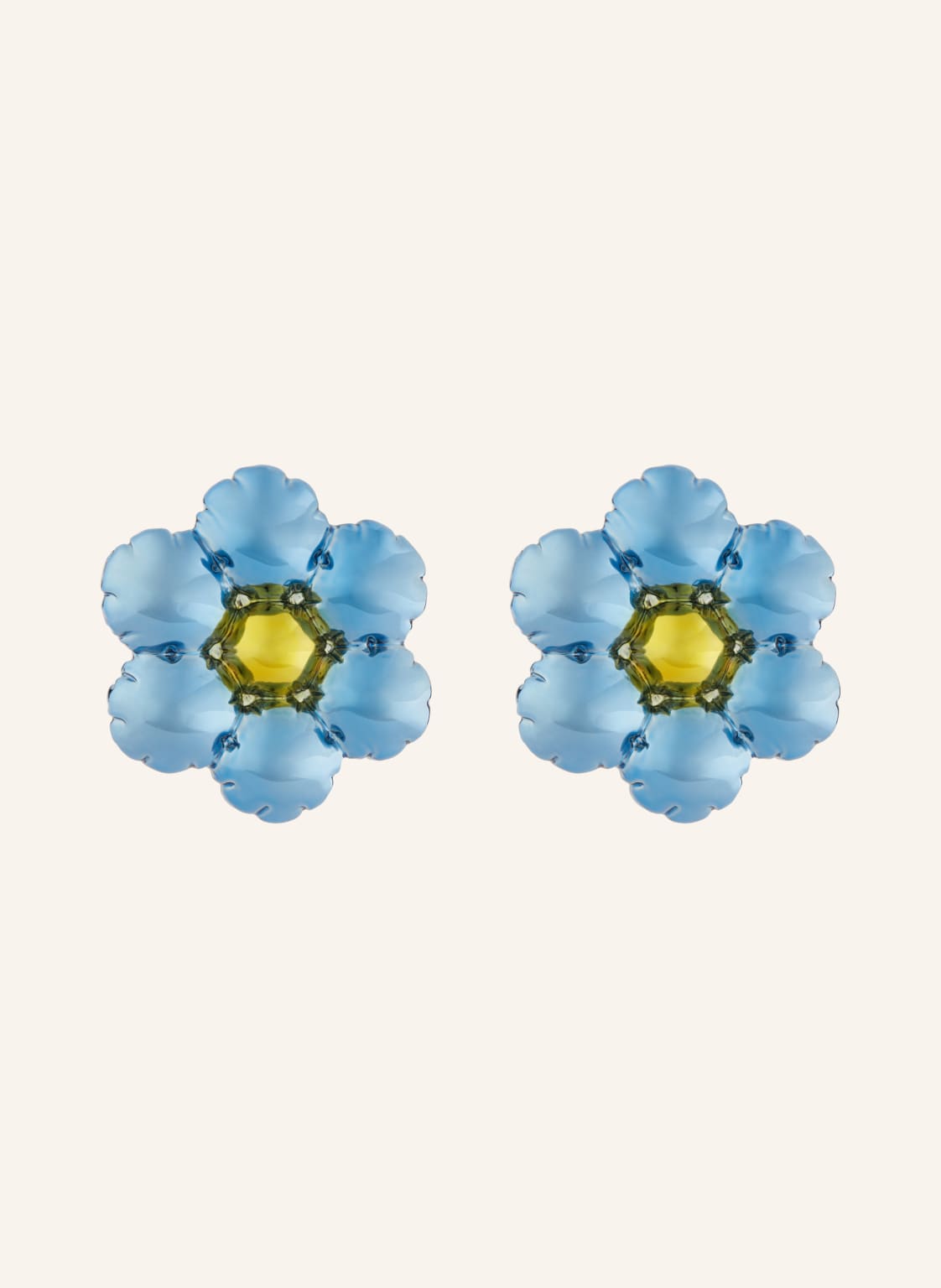 Marni Ohrclips blau von MARNI