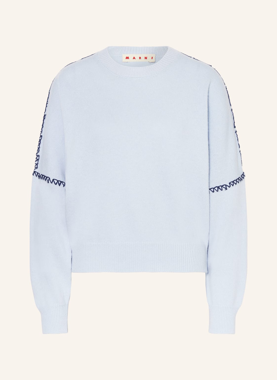 Marni Pullover Mit Cashmere blau Marni Pullover Mit Cashmere blau von MARNI