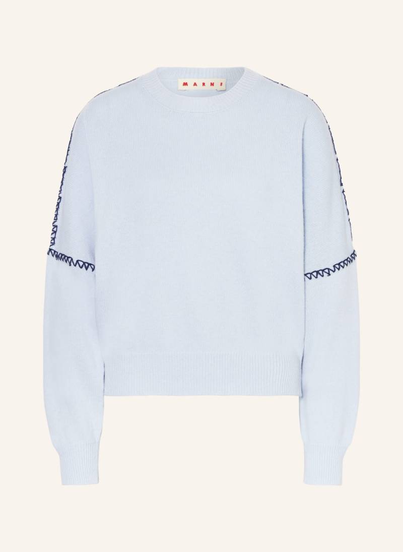 Marni Pullover Mit Cashmere blau von MARNI