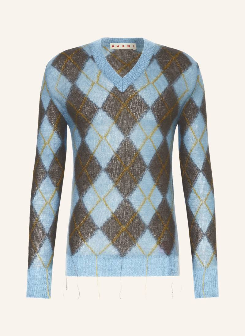 Marni Pullover Mit Mohair blau von MARNI