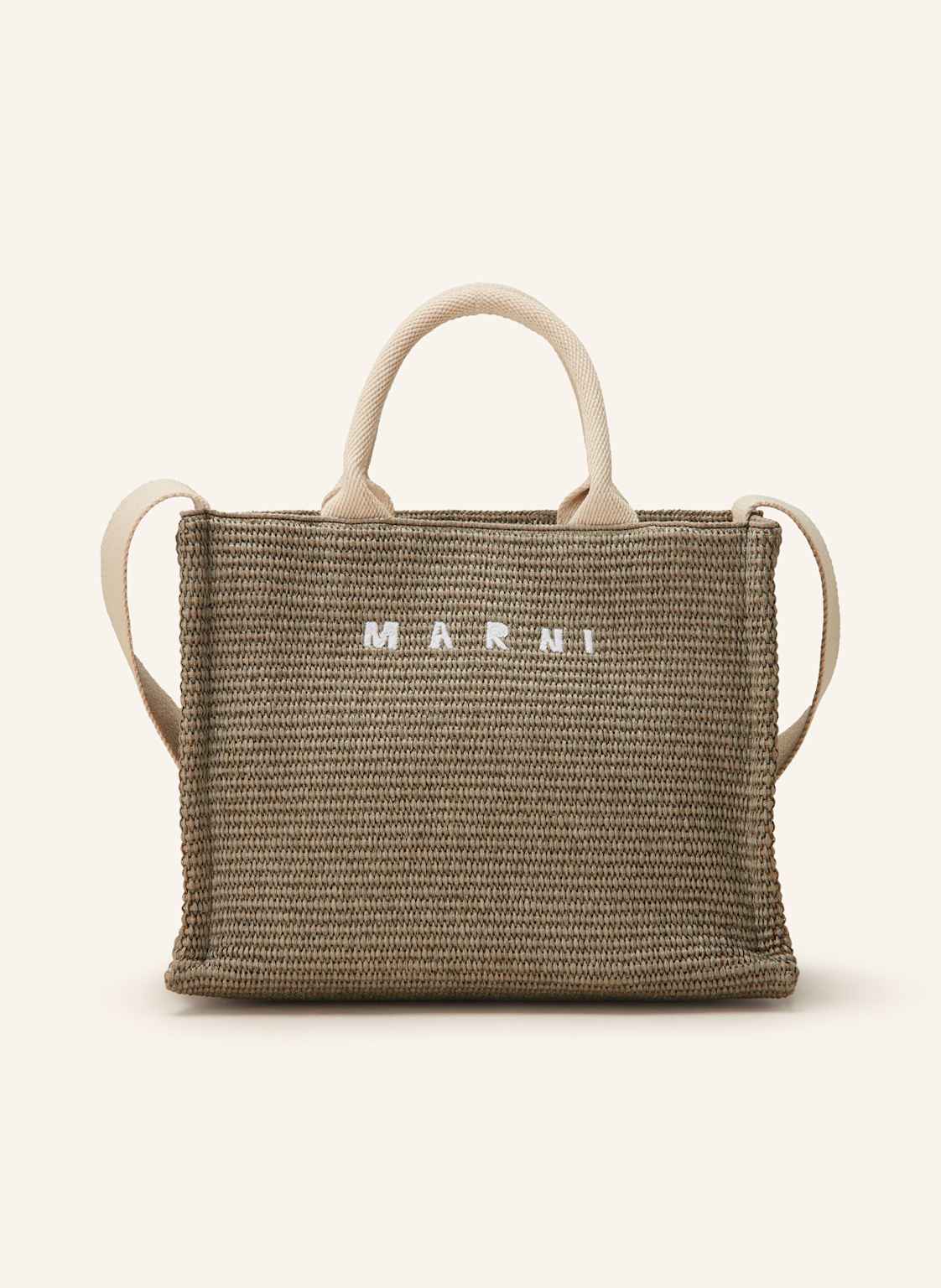 Marni Shopper Basket Small beige von MARNI