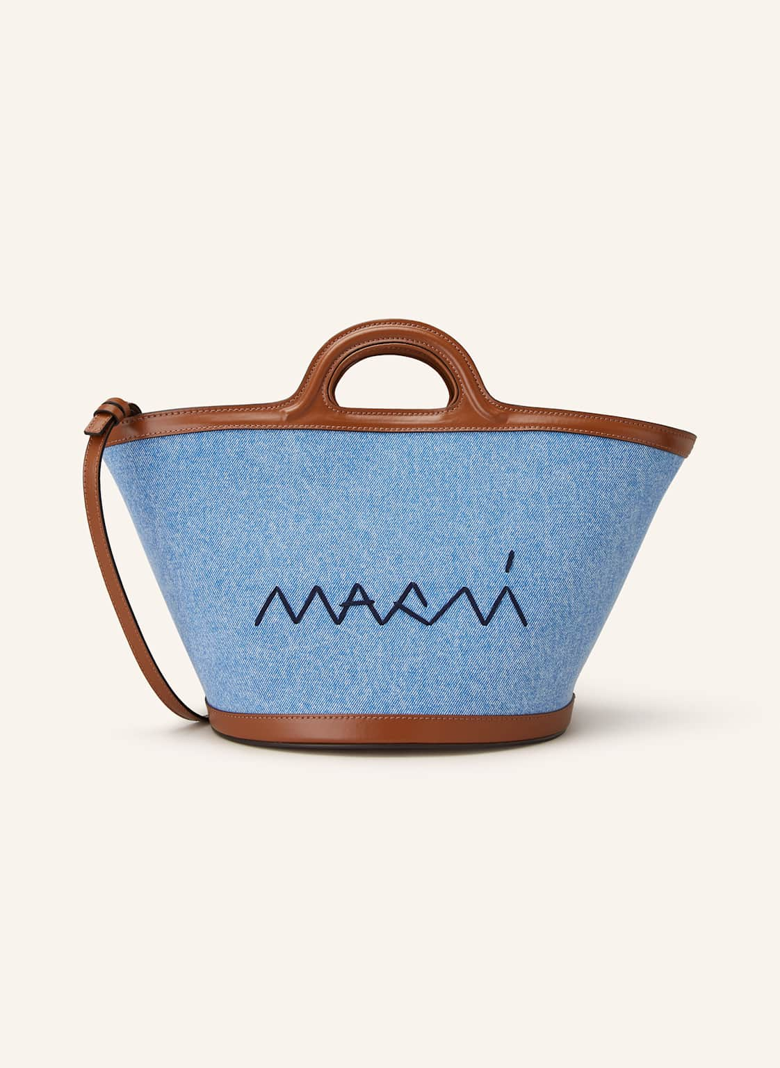 Marni Shopper Tropicalia Small blau von MARNI