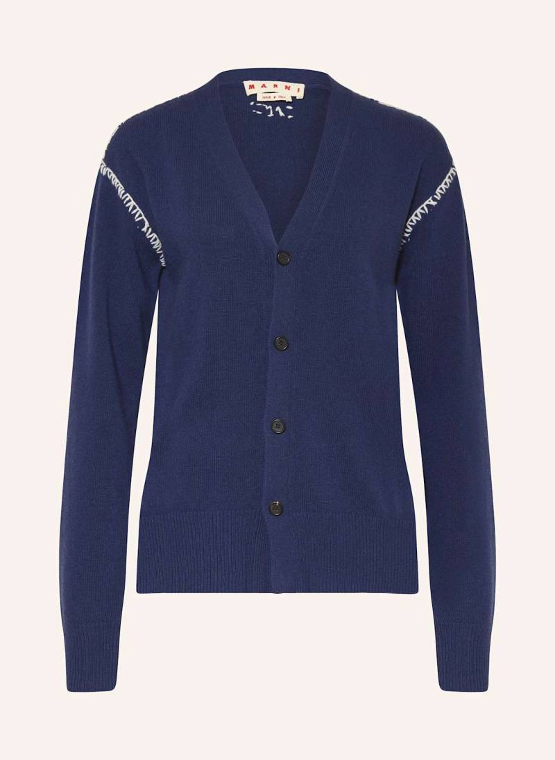 Marni Strickjacke Mit Cashmere blau von MARNI