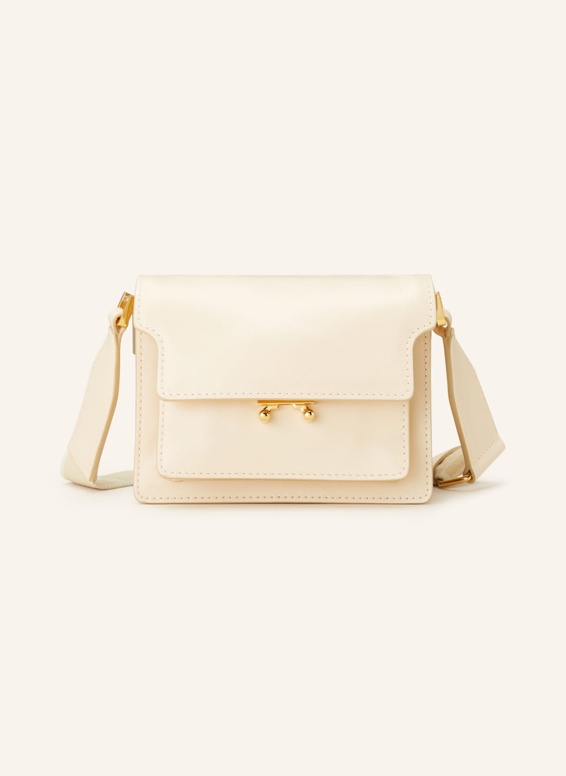 Marni Umhängetasche Trunk Soft Mini beige von MARNI