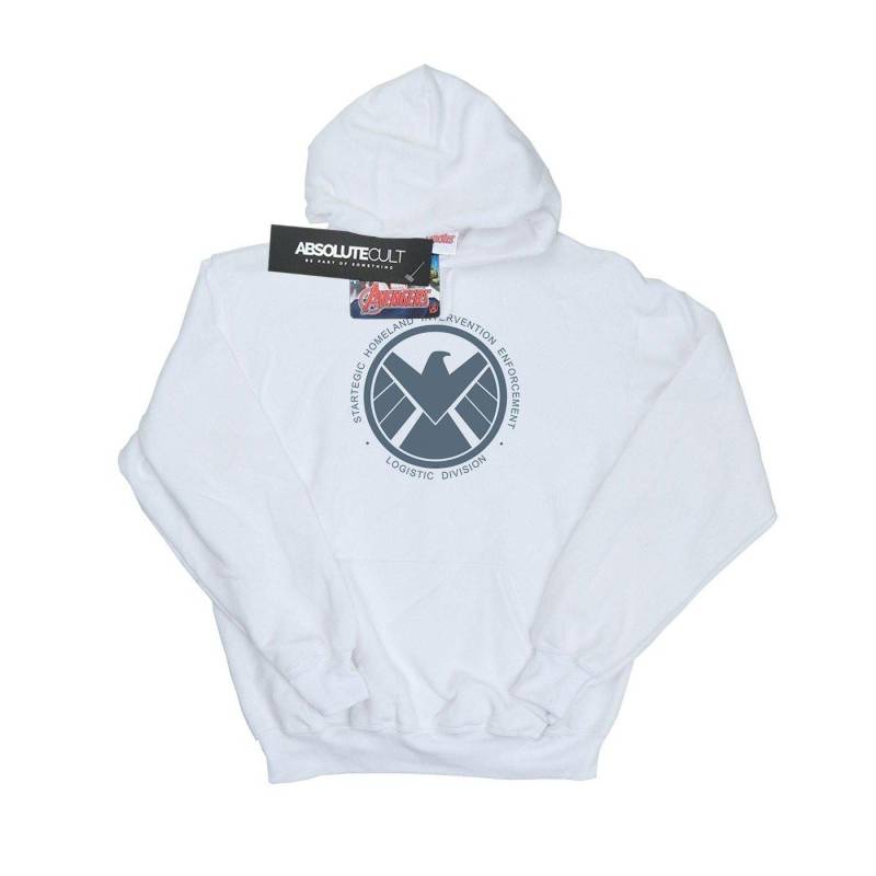 Agents Of Shield Logistics Division Kapuzenpullover Mädchen Weiss 140/146 von MARVEL