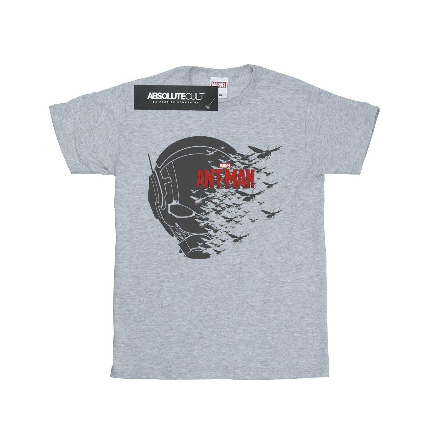 Antman Flying Helmet Tshirt Herren Grau L von MARVEL