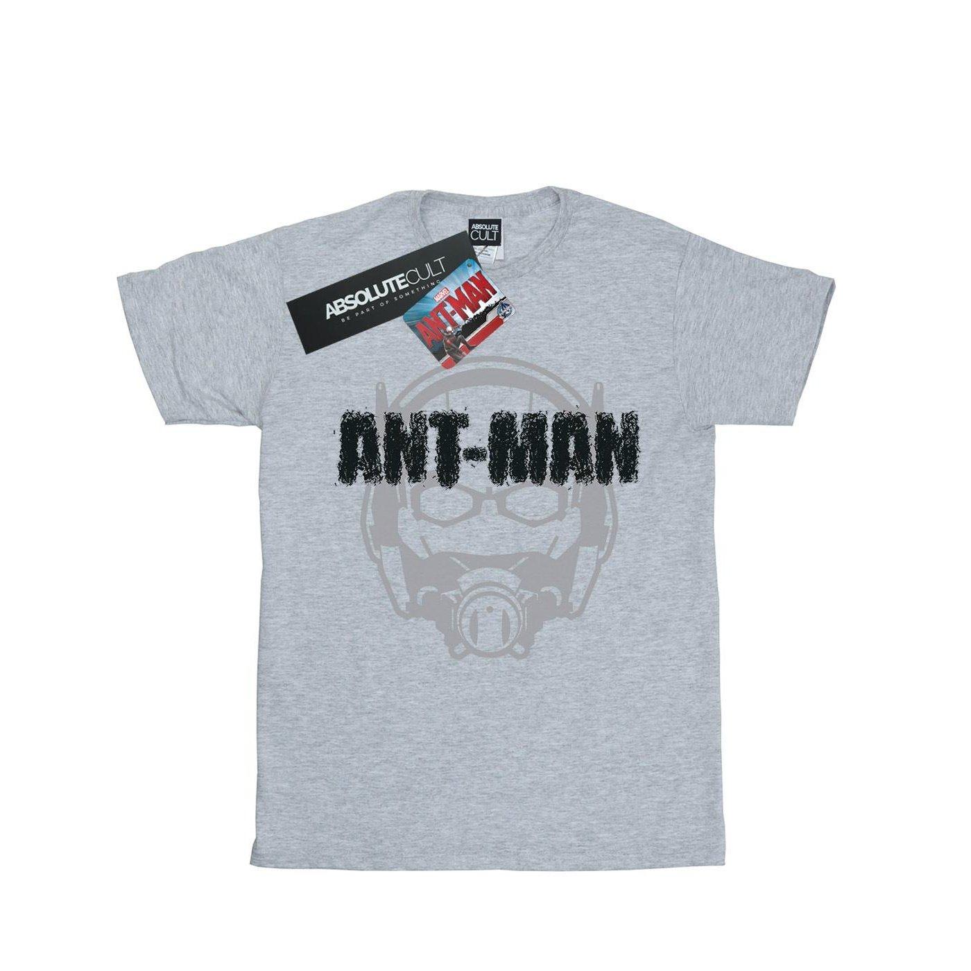 Antman Helmet Fade Tshirt Herren Grau S von MARVEL