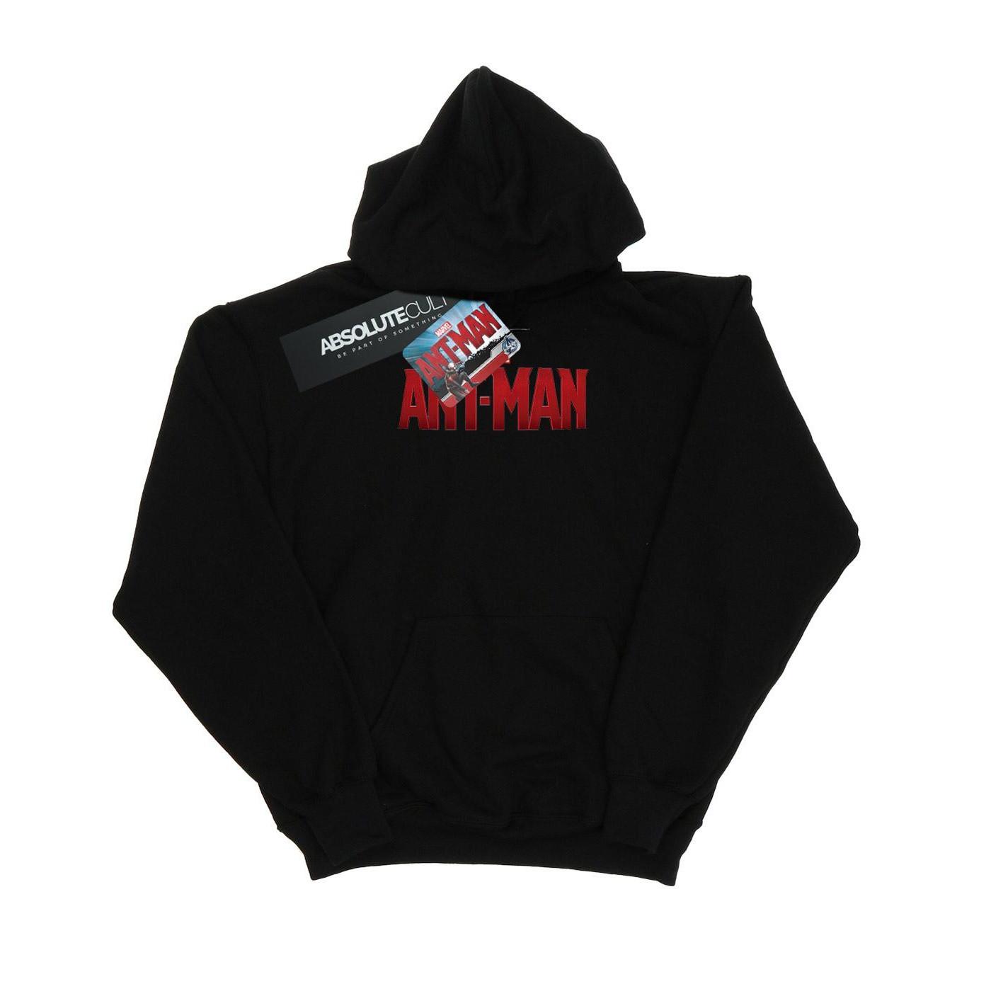 Antman Movie Logo Kapuzenpullover Mädchen Schwarz 116 von MARVEL