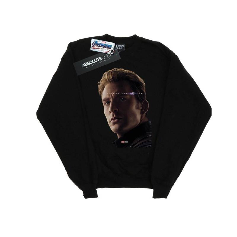 Avengers Endgame Avenge The Fallen Captain America Sweatshirt Jungen Schwarz 140/146 von MARVEL