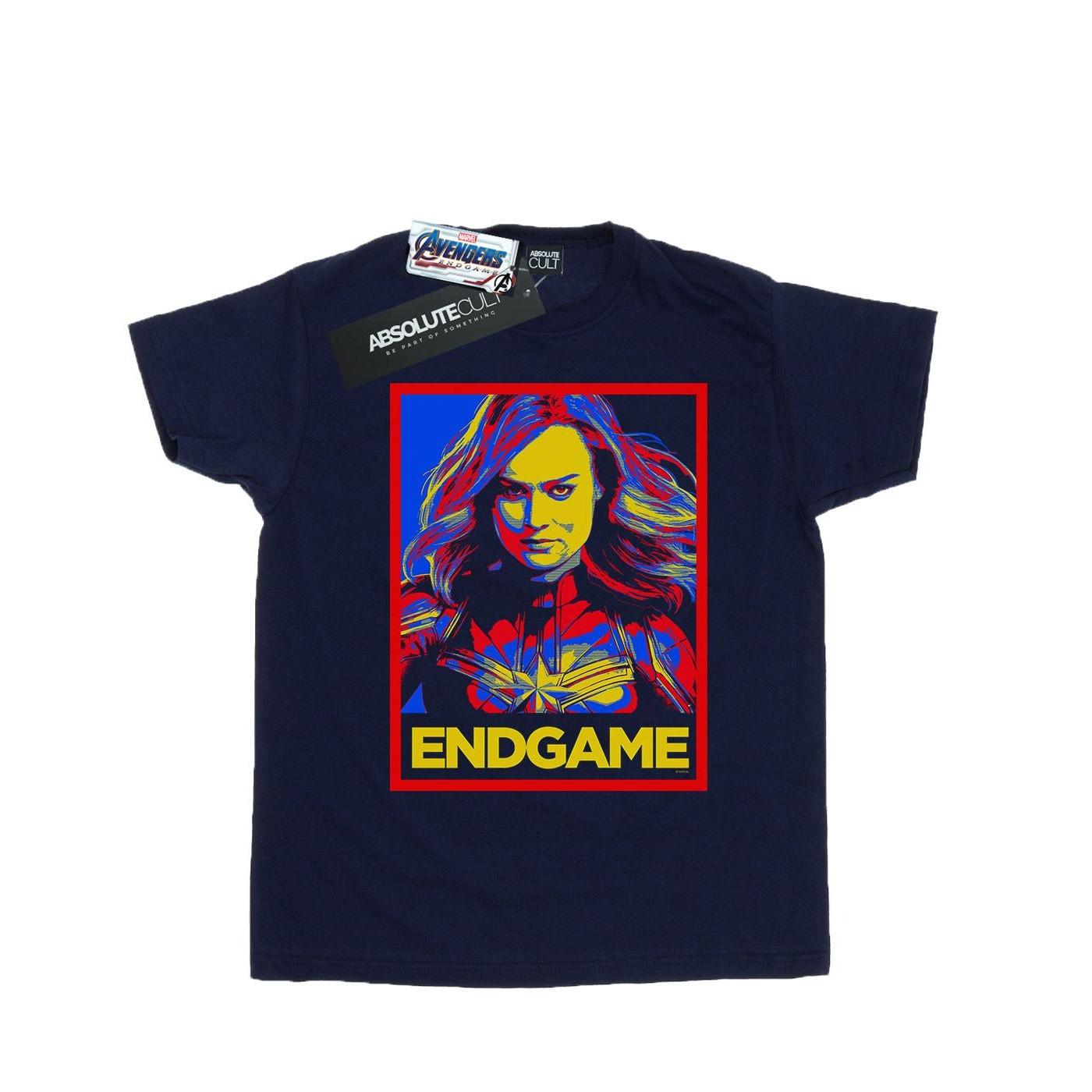 Avengers Endgame Captain Poster Tshirt Damen Marine 3XL von MARVEL