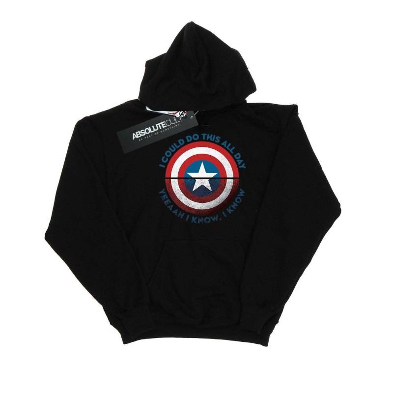 Avengers Endgame Do This All Day Kapuzenpullover Damen Schwarz S von MARVEL