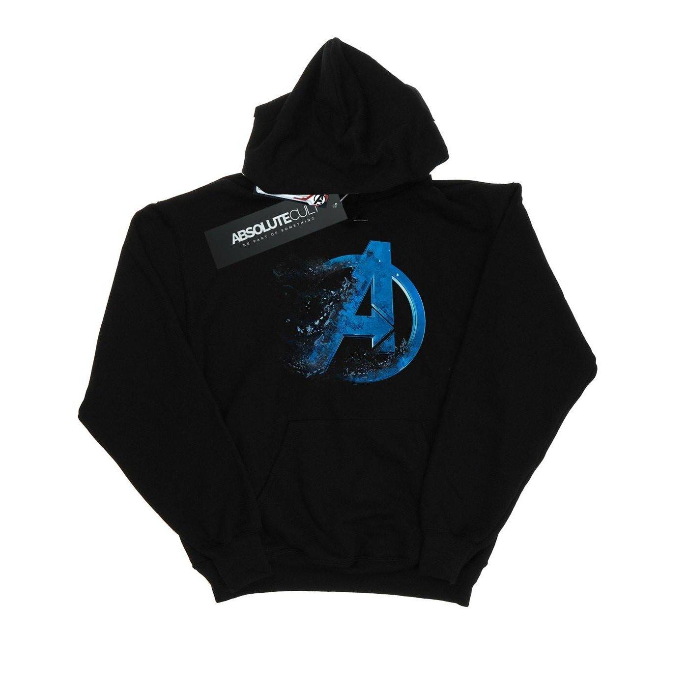 Avengers Endgame Dusted Logo Kapuzenpullover Mädchen Schwarz 116 von MARVEL