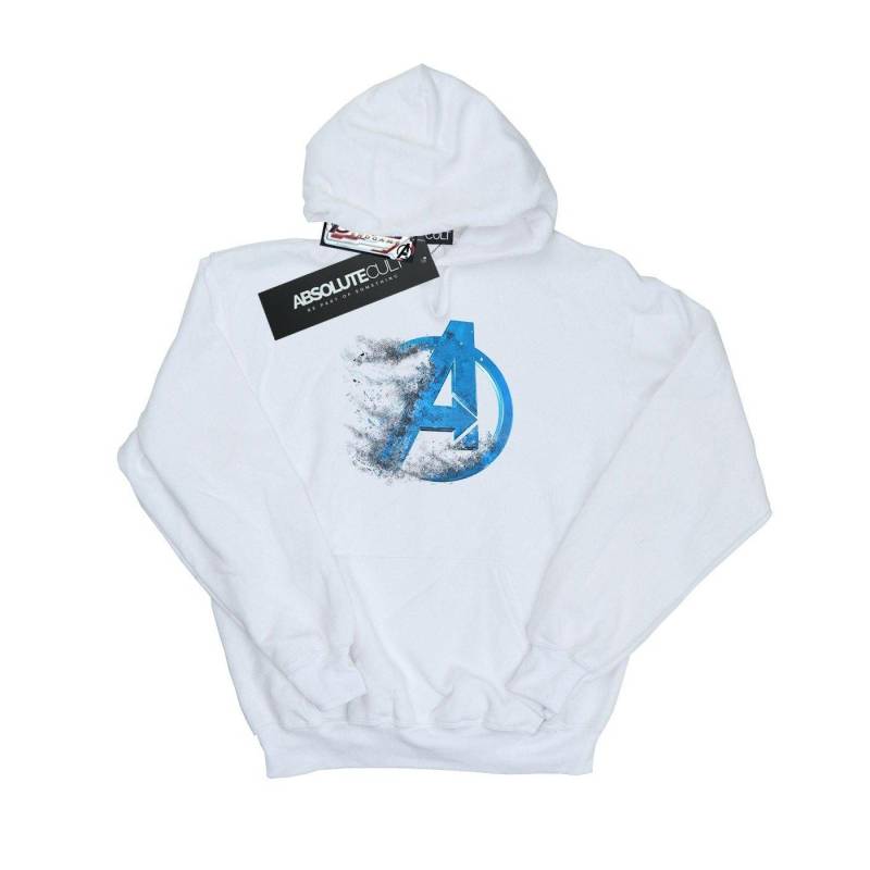 Avengers Endgame Dusted Logo Kapuzenpullover Mädchen Weiss 140/146 von MARVEL