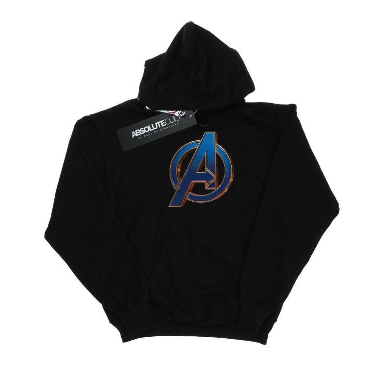 Avengers Endgame Heroic Logo Kapuzenpullover Mädchen Schwarz 116 von MARVEL