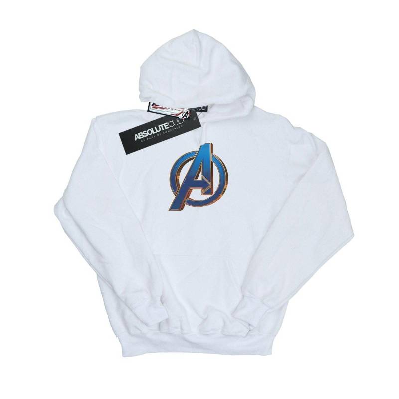 Avengers Endgame Heroic Logo Kapuzenpullover Mädchen Weiss 152-158 von MARVEL