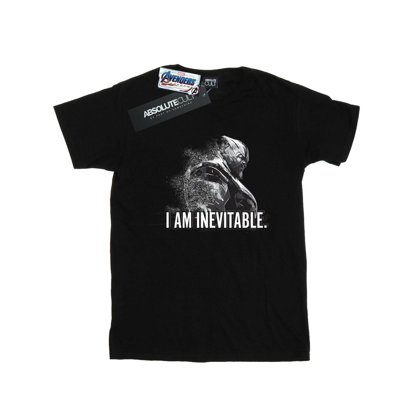 Avengers Endgame I Am Inevitable Tshirt Unisex Schwarz 116 von MARVEL