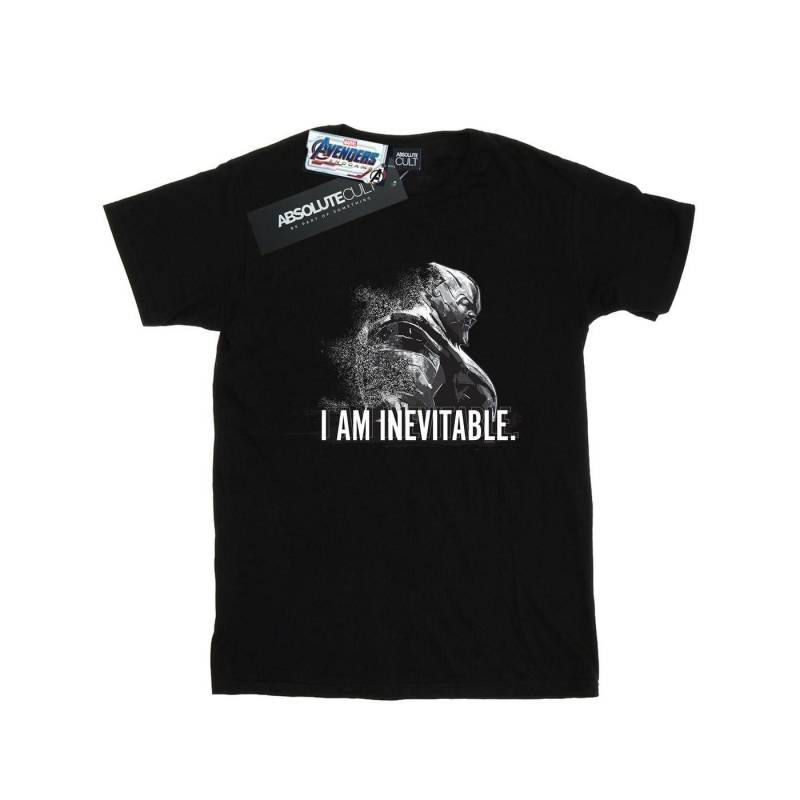 Avengers Endgame I Am Inevitable Tshirt Unisex Schwarz 152-158 von MARVEL