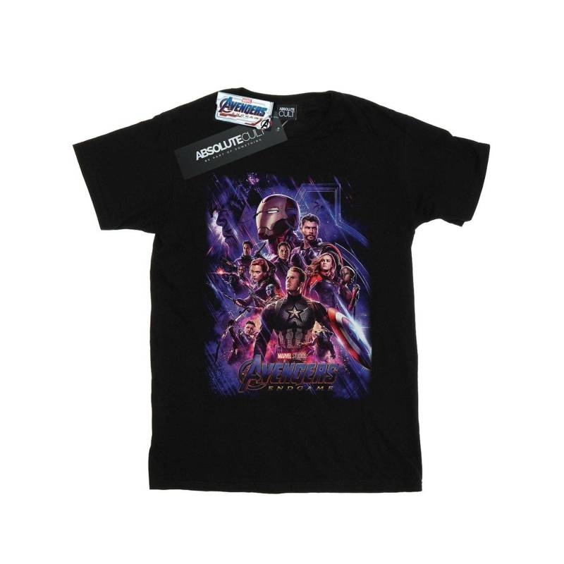 Avengers Endgame Movie Poster Tshirt Damen Schwarz S von MARVEL