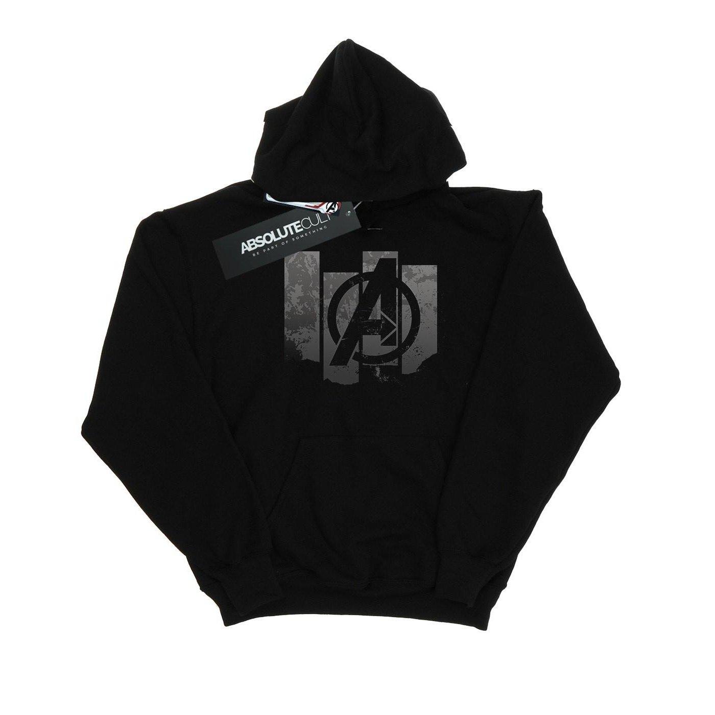 Avengers Endgame Panel Logo Kapuzenpullover Damen Schwarz L von MARVEL