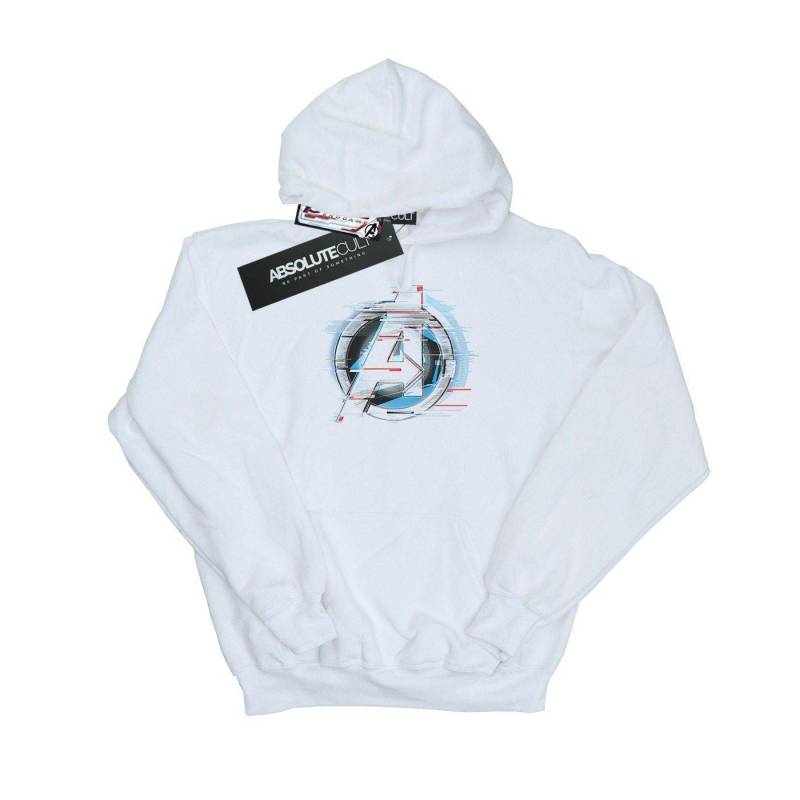 Avengers Endgame Team Tech Logo Kapuzenpullover Mädchen Weiss 152-158 von MARVEL