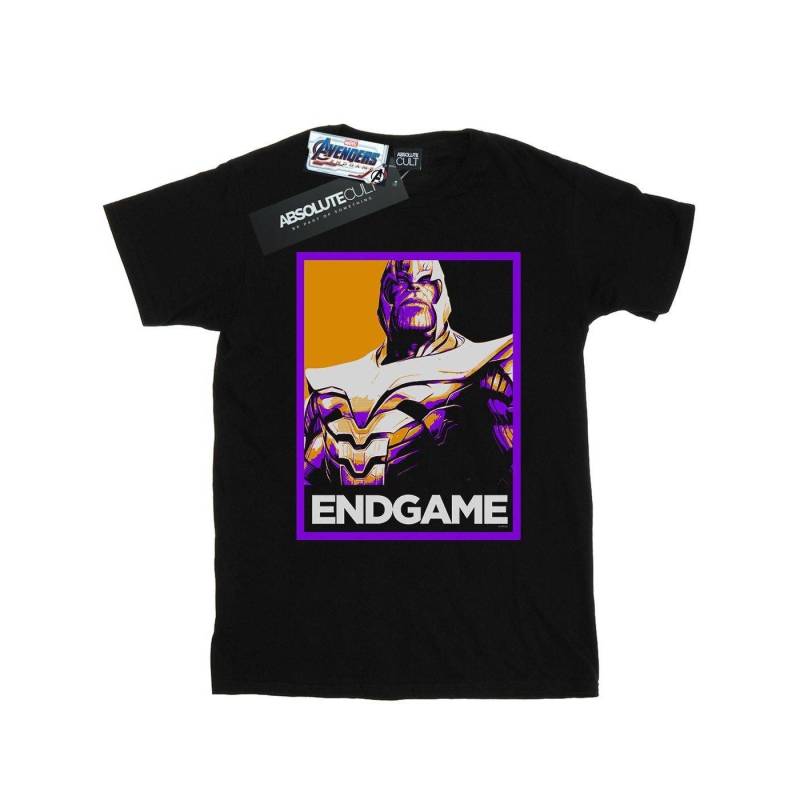 Avengers Endgame Thanos Poster Tshirt Damen Schwarz L von MARVEL