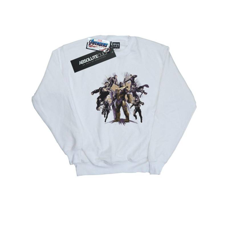 Avengers Endgame Vs Thanos Sweatshirt Jungen Weiss 116 von MARVEL