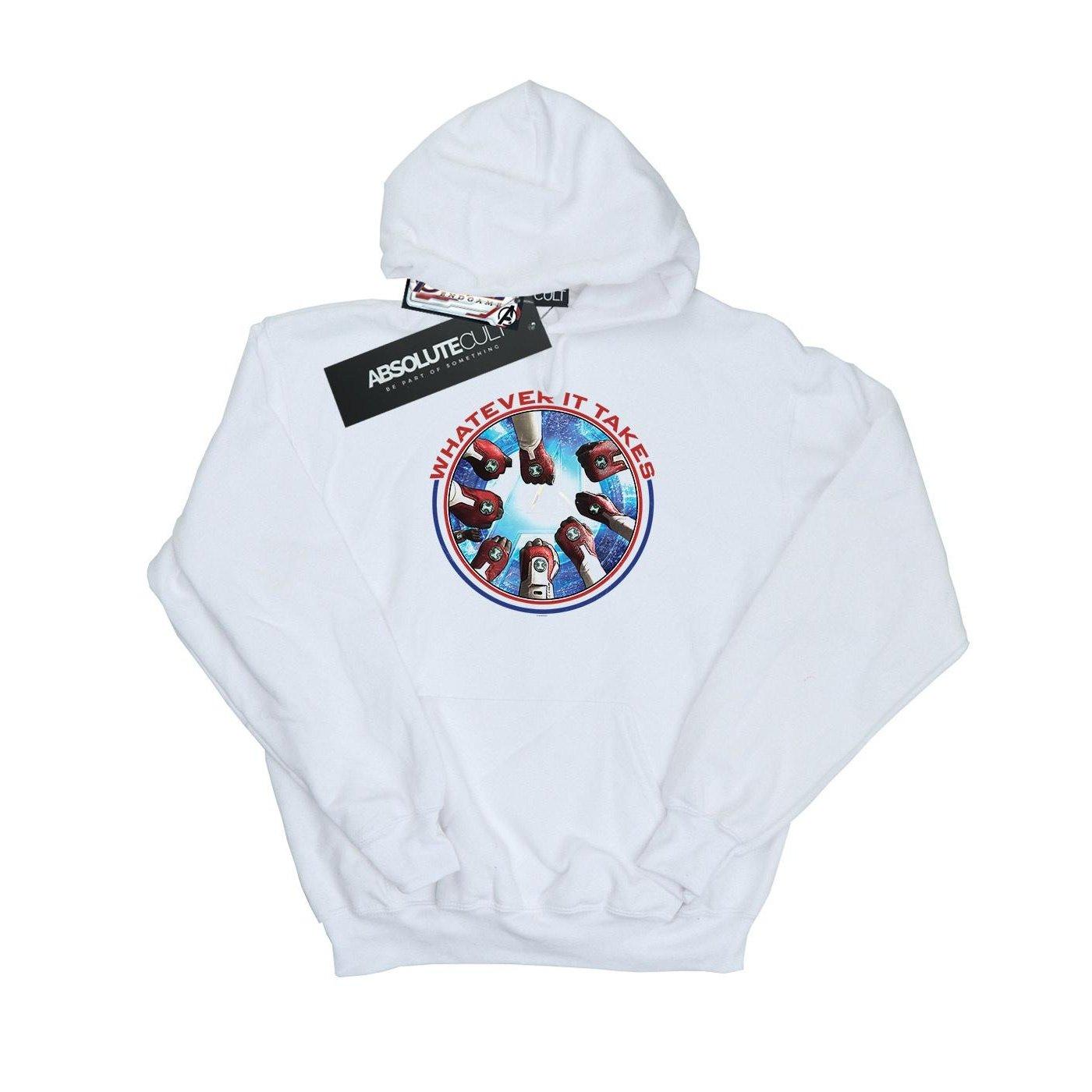 Avengers Endgame Whatever It Takes Fists Kapuzenpullover Damen Weiss XL von MARVEL