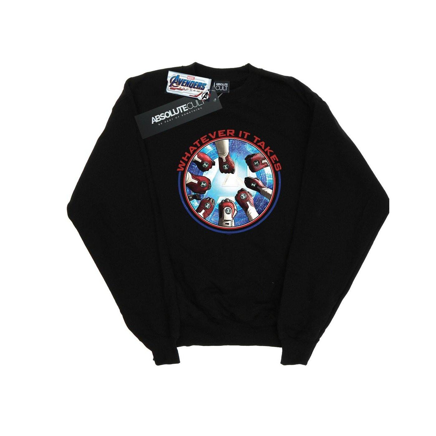 Avengers Endgame Whatever It Takes Fists Sweatshirt Damen Schwarz M von MARVEL