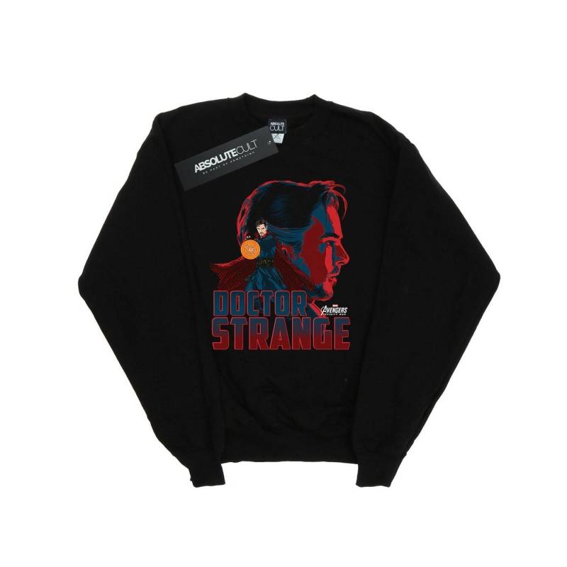 Avengers Infinity War Doctor Strange Character Sweatshirt Mädchen Schwarz 152-158 von MARVEL