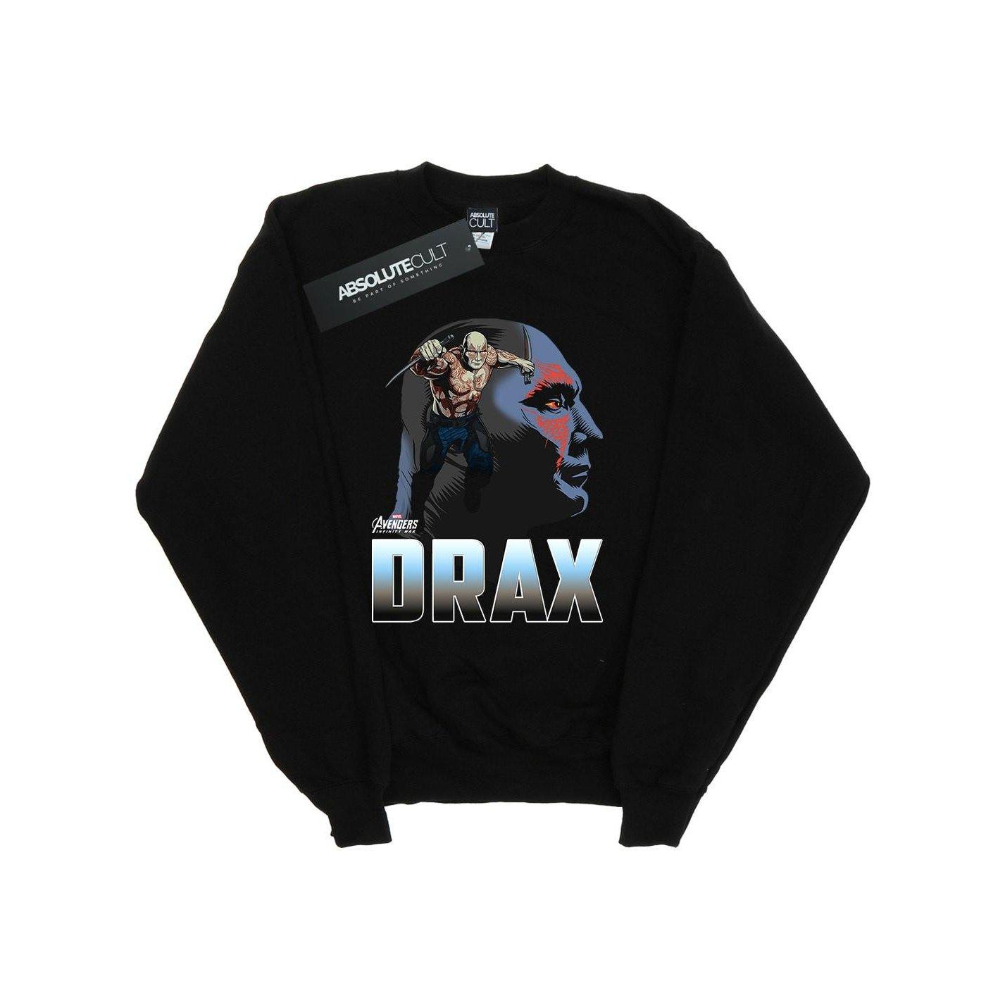 Avengers Infinity War Drax Character Sweatshirt Damen Schwarz XXL von MARVEL