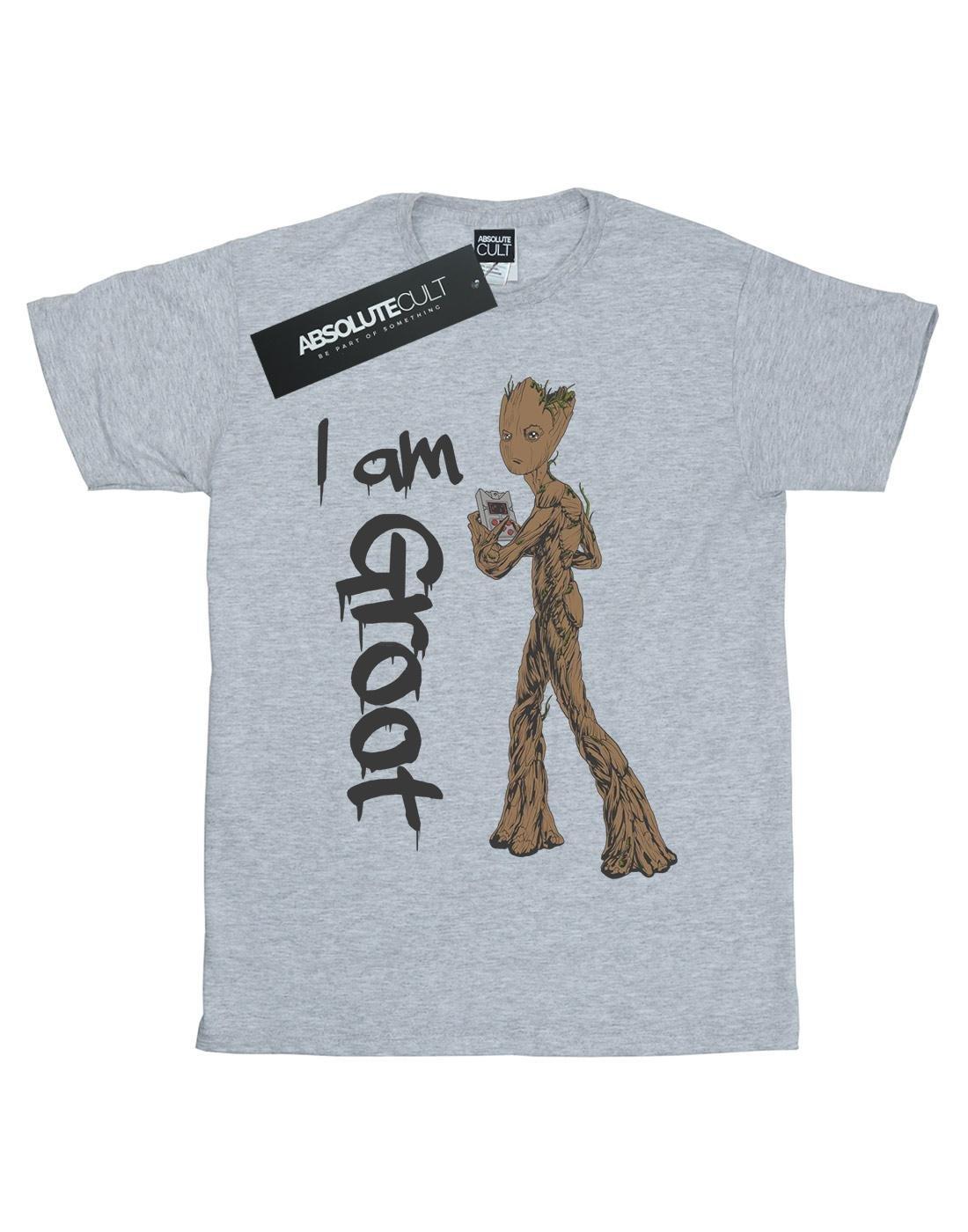 Avengers Infinity War Graffiti Groot Tshirt Damen Grau XXL von MARVEL