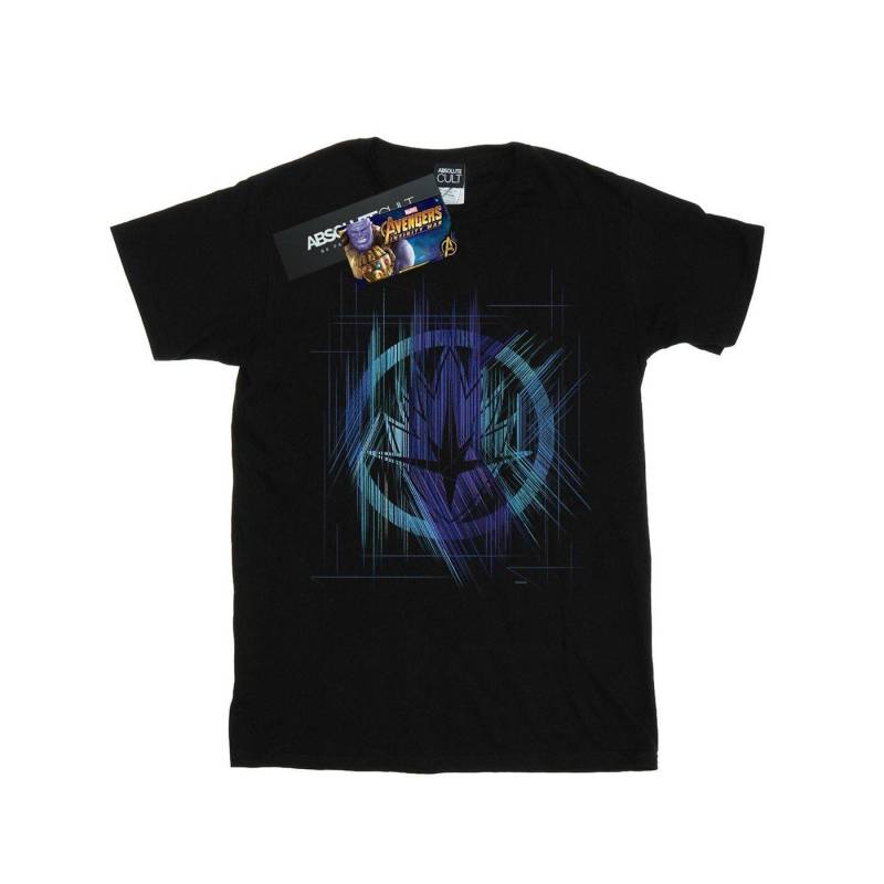 Avengers Infinity War Guardian Lines Tshirt Herren Schwarz 3XL von MARVEL