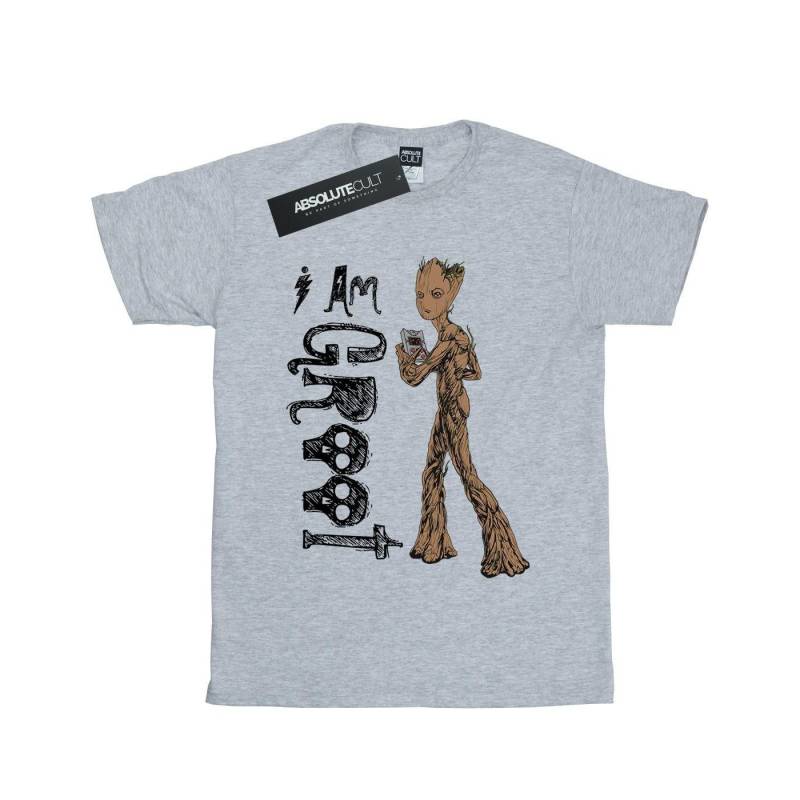 Avengers Infinity War I Am Teenage Groot Tshirt Damen Grau S von MARVEL