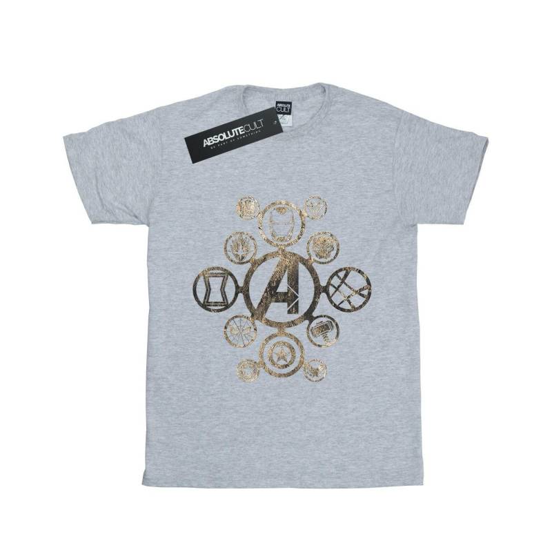 Avengers Infinity War Icons Tshirt Damen Grau S von MARVEL