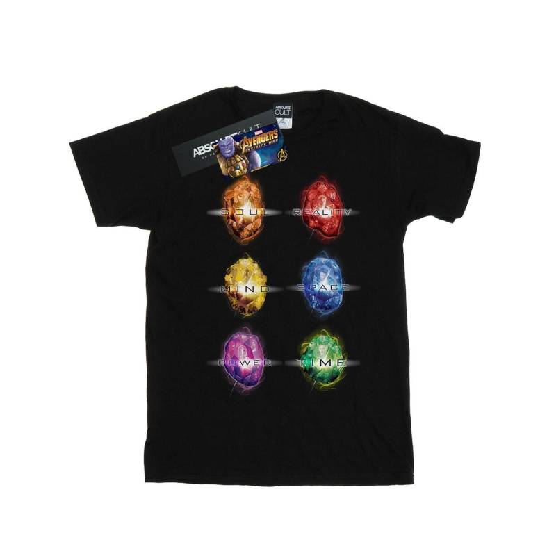 Avengers Infinity War Infinity Stones Tshirt Damen Schwarz M von MARVEL