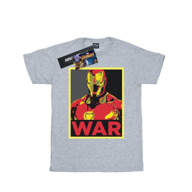 Avengers Infinity War Iron Man War Tshirt Damen Grau XXL von MARVEL