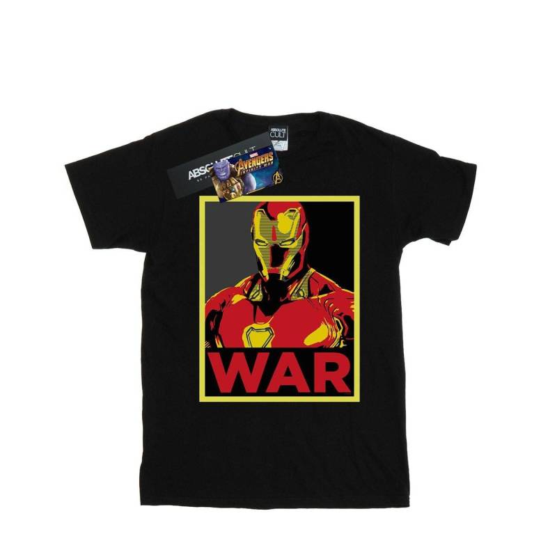 Avengers Infinity War Iron Man War Tshirt Damen Schwarz XXL von MARVEL