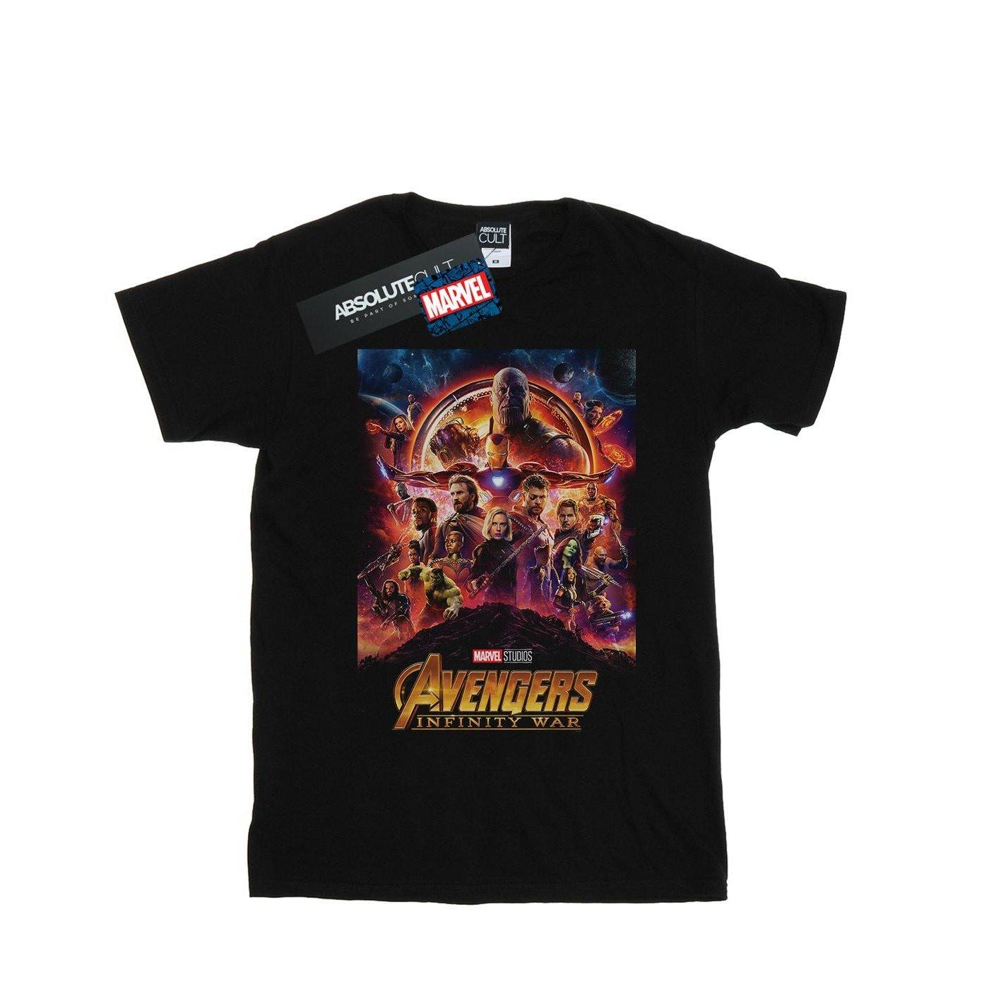 Avengers Infinity War Poster Tshirt Herren Schwarz M von MARVEL