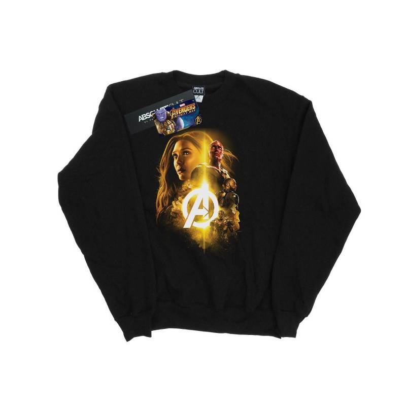 Avengers Infinity War Vision Witch Team Up Sweatshirt Damen Schwarz XL von MARVEL