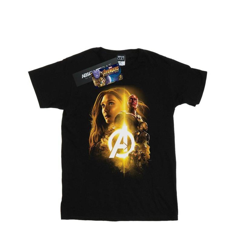 Avengers Infinity War Vision Witch Team Up Tshirt Herren Schwarz S von MARVEL