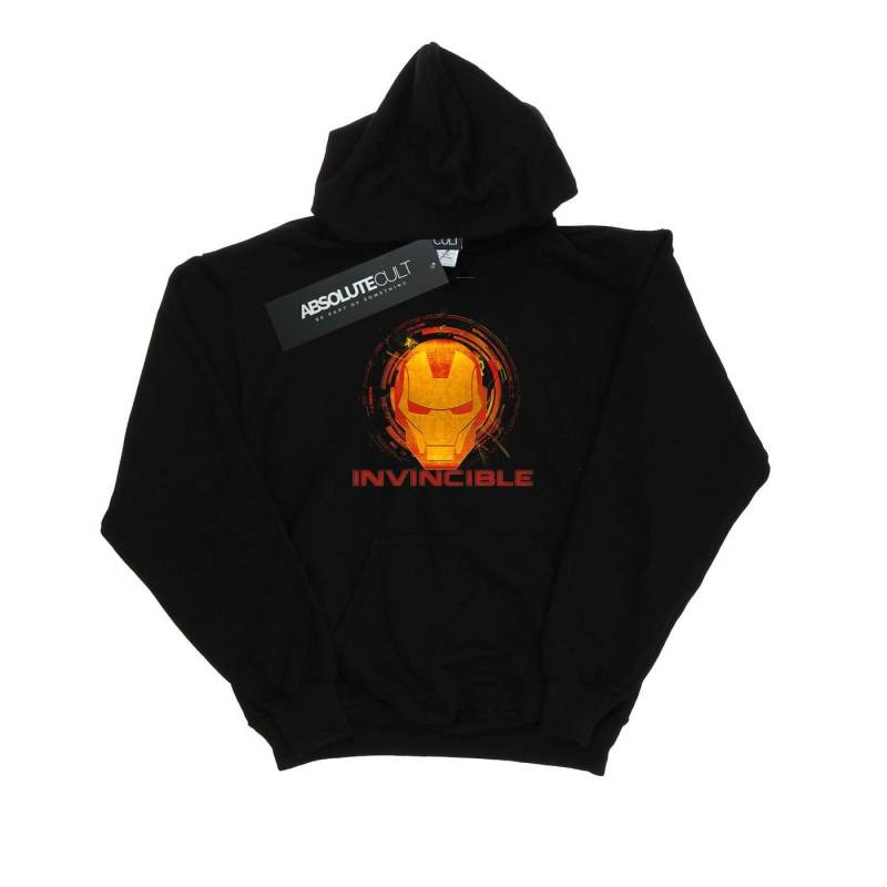 Avengers Iron Man Invincible Kapuzenpullover Mädchen Schwarz 116 von MARVEL