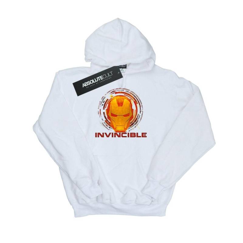 Avengers Iron Man Invincible Kapuzenpullover Mädchen Weiss 116 von MARVEL