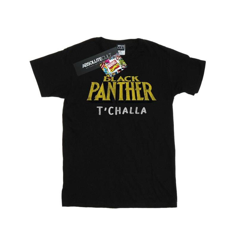 Black Panther Aka T'challa Tshirt Damen Schwarz L von MARVEL