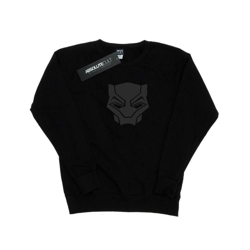 Black Panther Black On Black Sweatshirt Damen Schwarz L von MARVEL