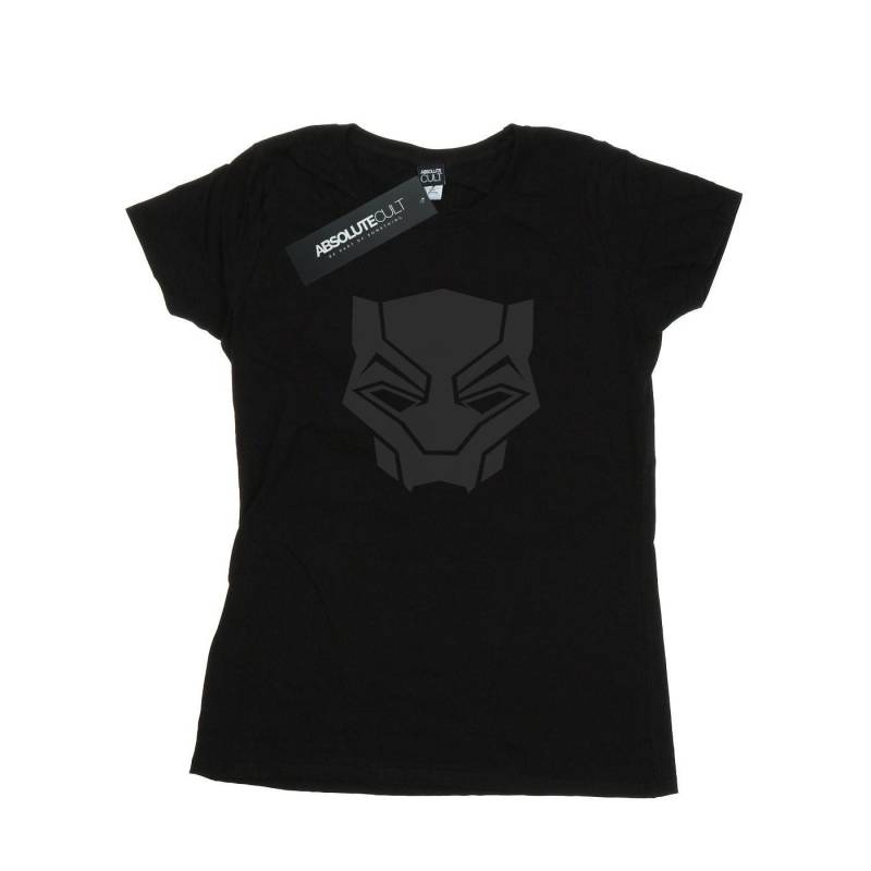 Black Panther Black On Black Tshirt Damen Schwarz L von MARVEL