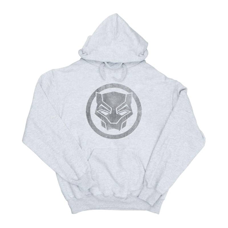 Black Panther Distressed Icon Kapuzenpullover Damen Grau M von MARVEL