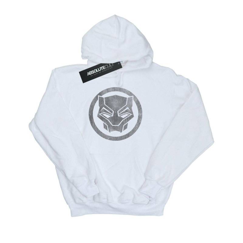 Black Panther Distressed Icon Kapuzenpullover Mädchen Weiss 140/146 von MARVEL