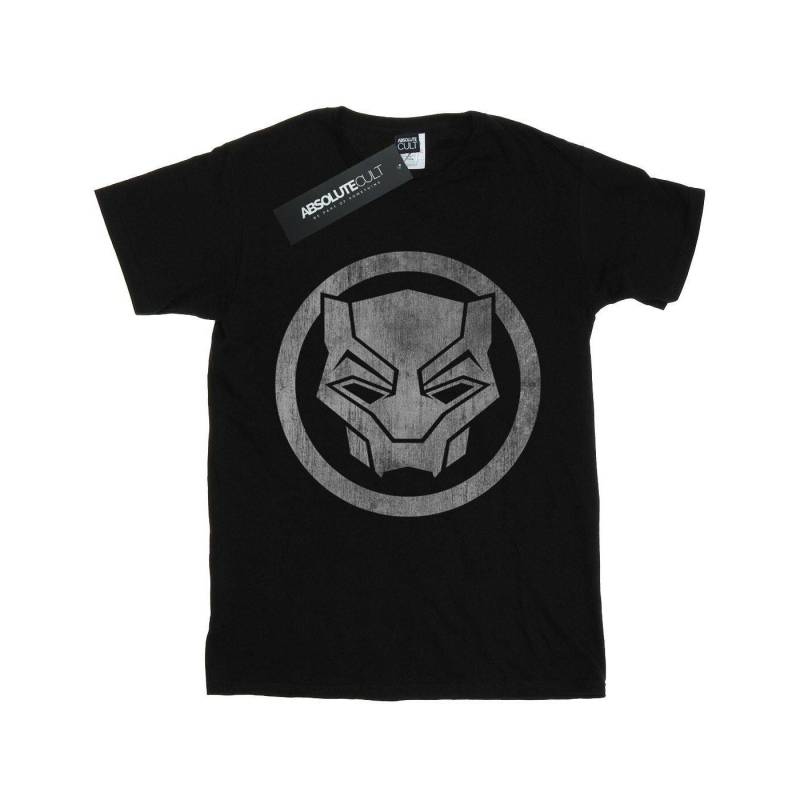 Black Panther Distressed Icon Tshirt Unisex Schwarz 116 von MARVEL