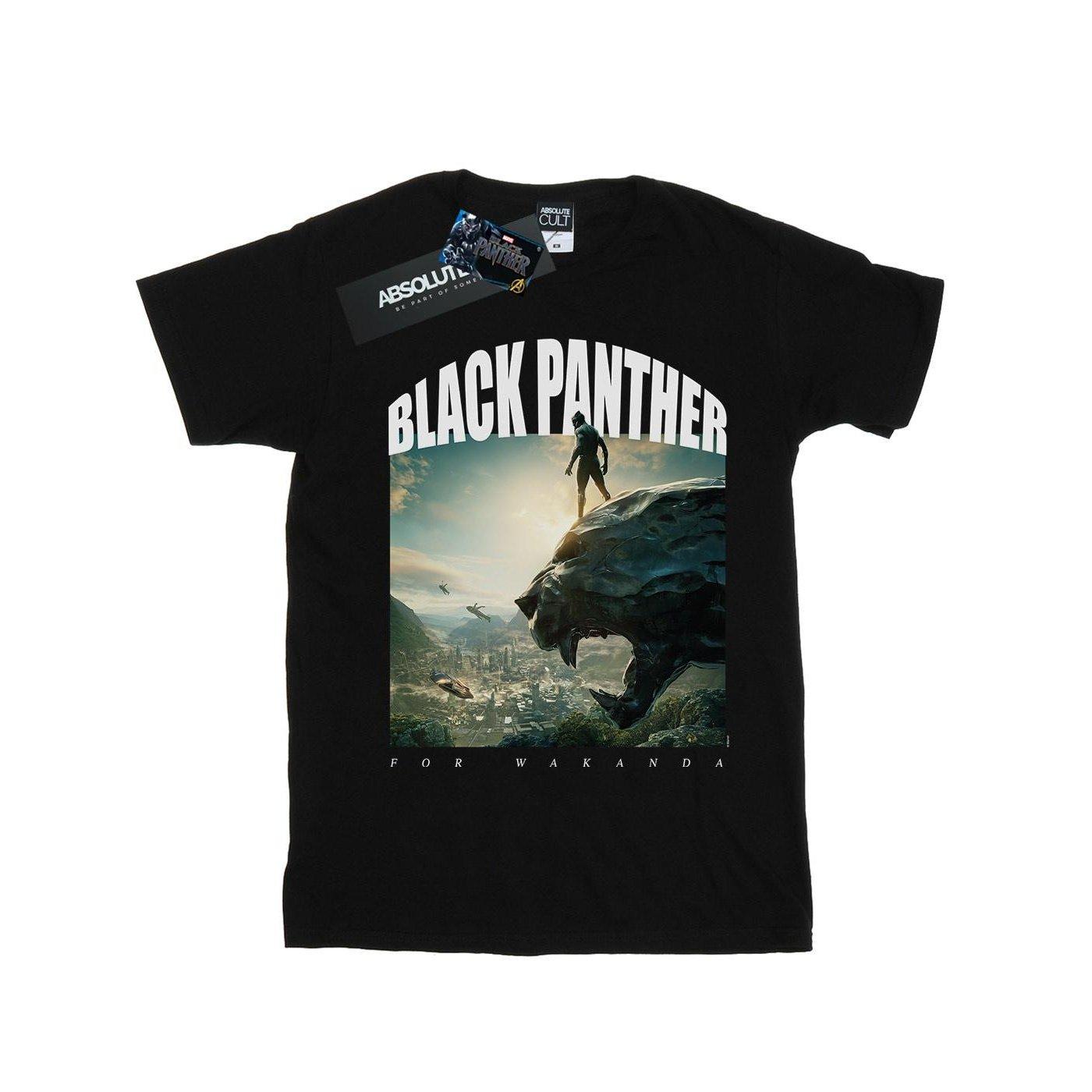 Black Panther For Wakanda Tshirt Herren Schwarz 4XL von MARVEL