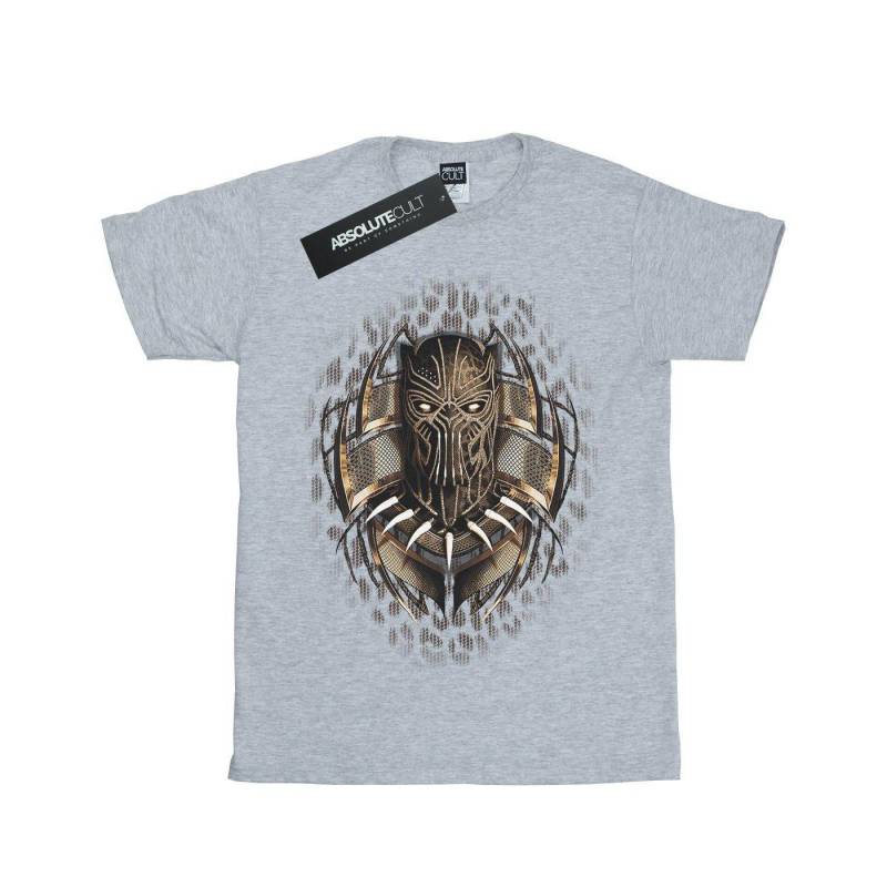 Black Panther Gold Killmonger Tshirt Unisex Grau 116 von MARVEL